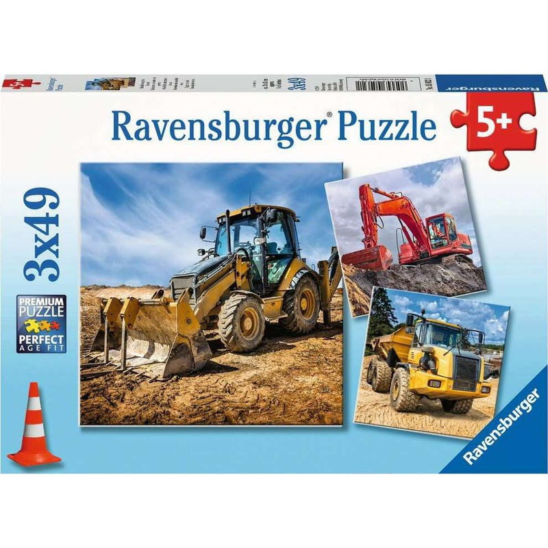 3x49 Pc Digger At Work Puzzles