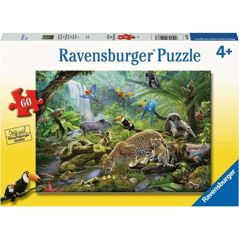 60 Pc Rainforest Animals Puzzle