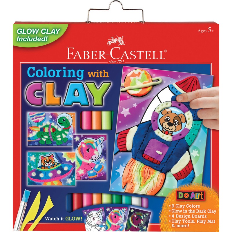 Do Art Coloring With Clay Space Pets