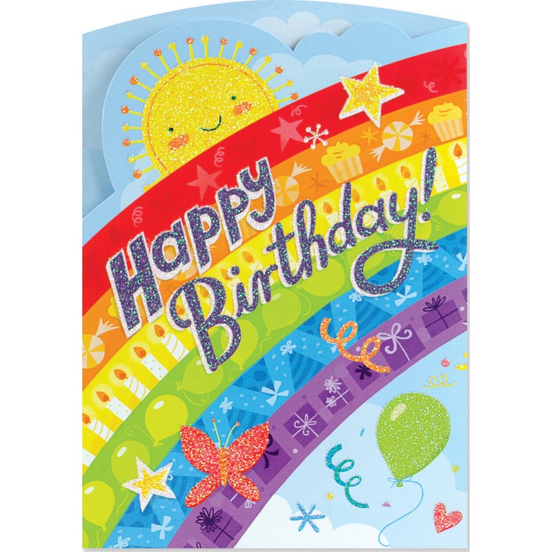 Rainbow Tri-Fold Card