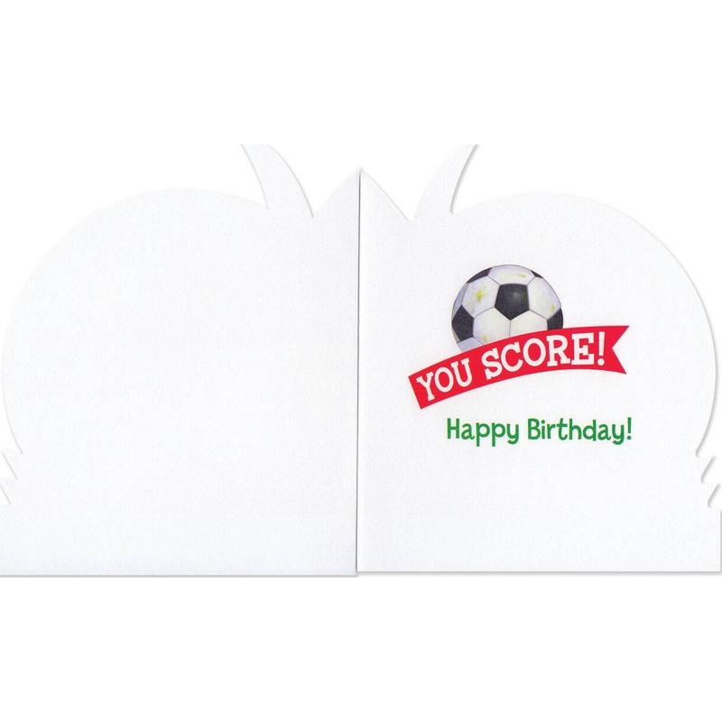 Soccer Ball Die-Cut Card (Woh)