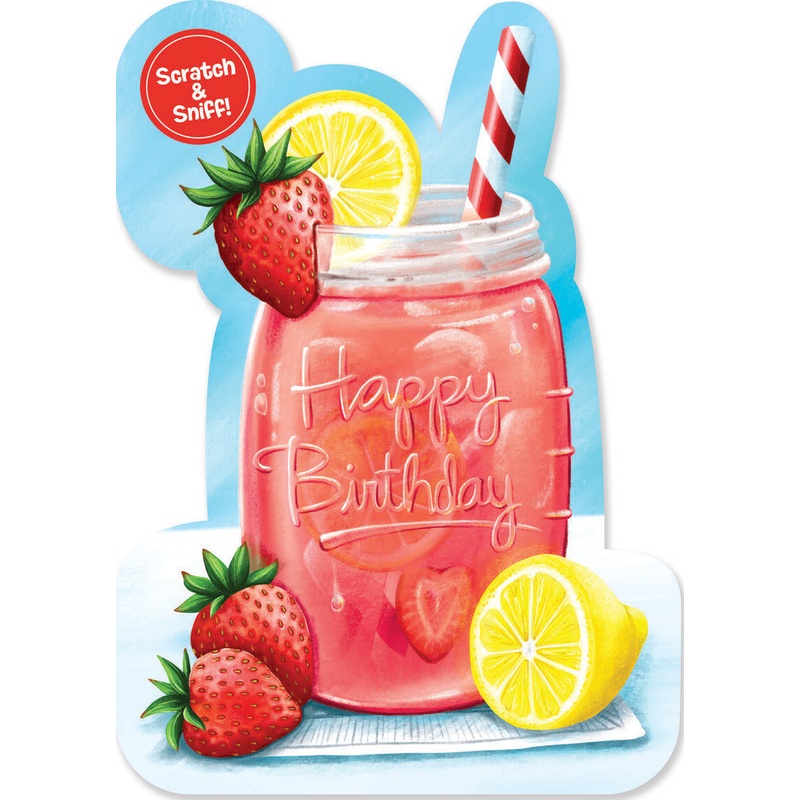 Strawberry Lemonade Scratch And Sniff Card