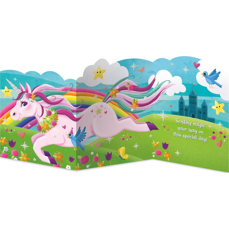Unicorn Tri-Fold Card