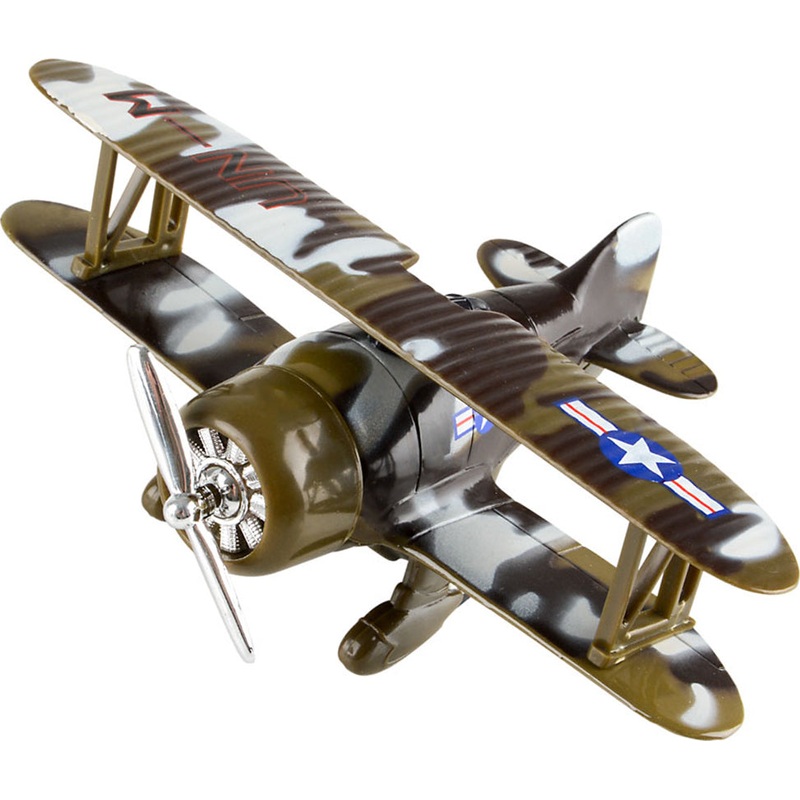 6.5" Die Cast Pull Back Camo Planes