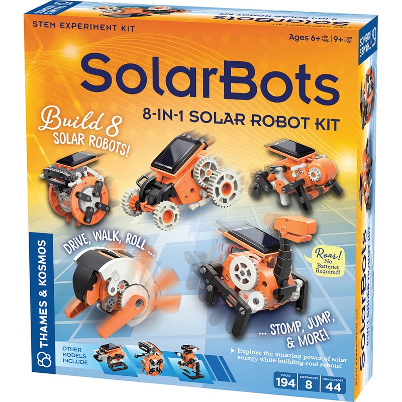 SolarBots: 8-in-1 Solar Robot Kit Age 8+