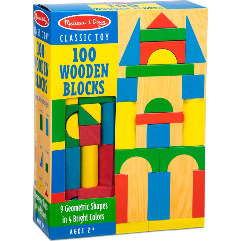 100 Piece Wood Blocks Set