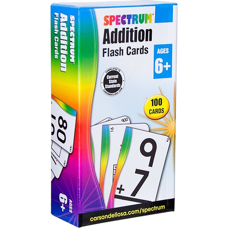 Spectrum Addition Flash Cards (Ages 6+)