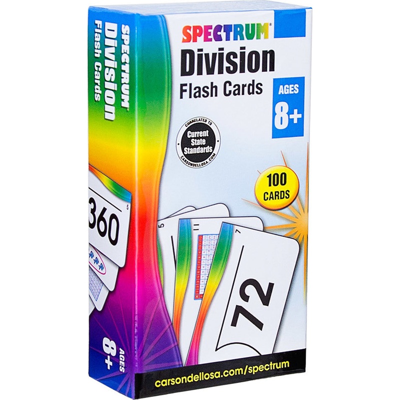 Spectrum Division Flash Cards (Ages 8+)