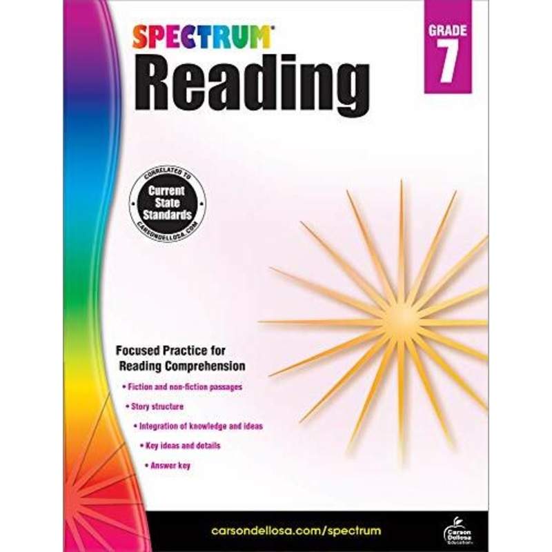 Spectrum Reading Workbook, Grade 7