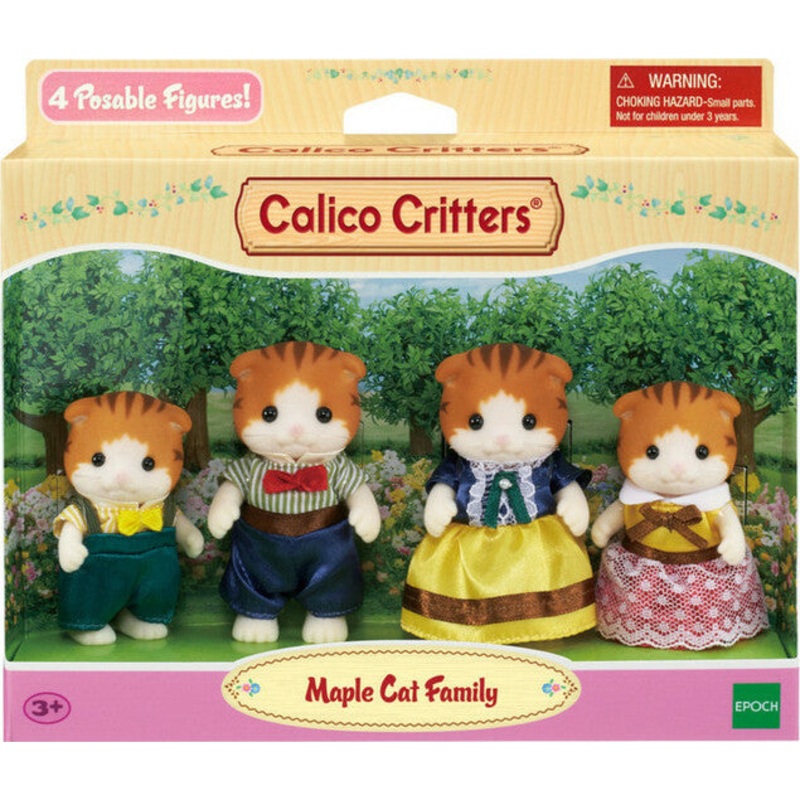 Calico Critters Maple Cat Family