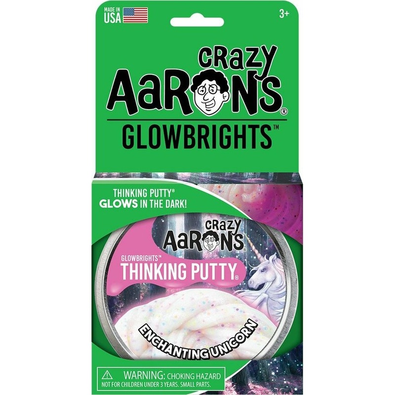 Enchanting Unicorn Glow-in-the-Dark Putty 4" Tin