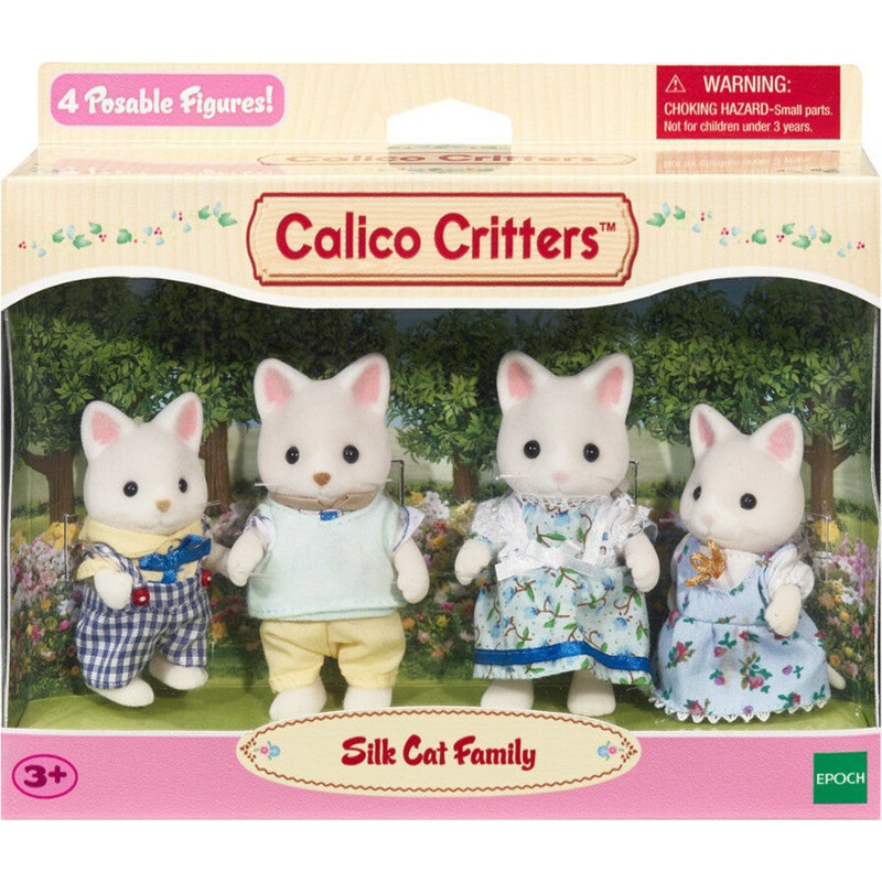 Calico Critters Silk Cat Family