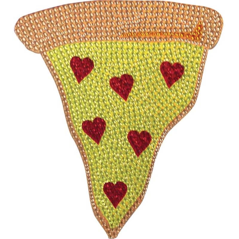 Pizza Slice Small Rhinestone Decal