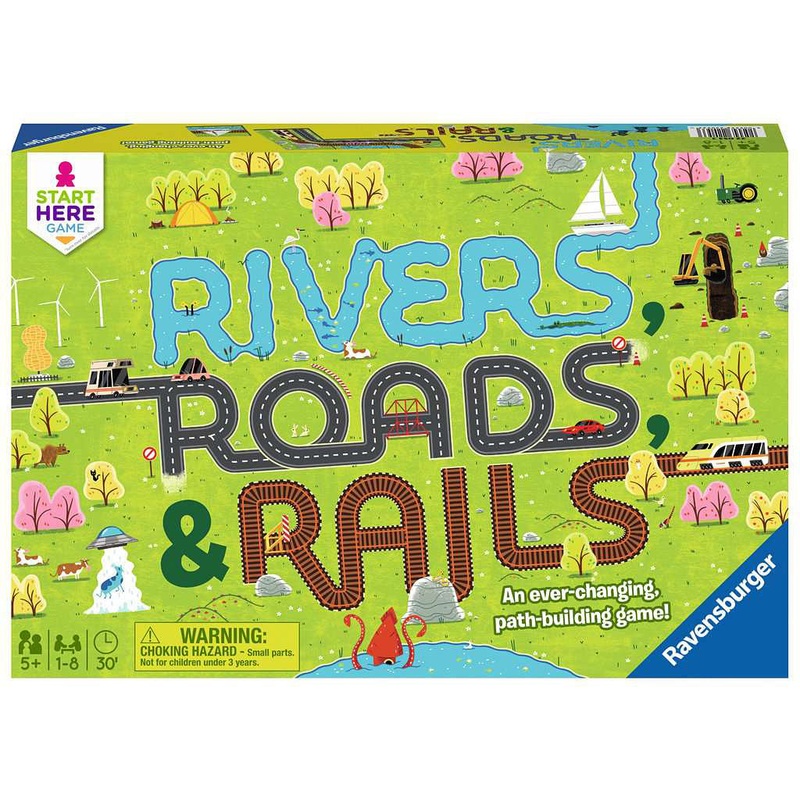 Rivers, Roads & Rails Game Age 5+