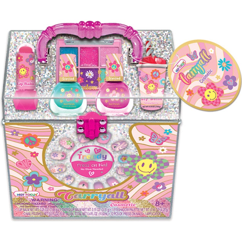 Carry All Cosmetic, Groovy Flower