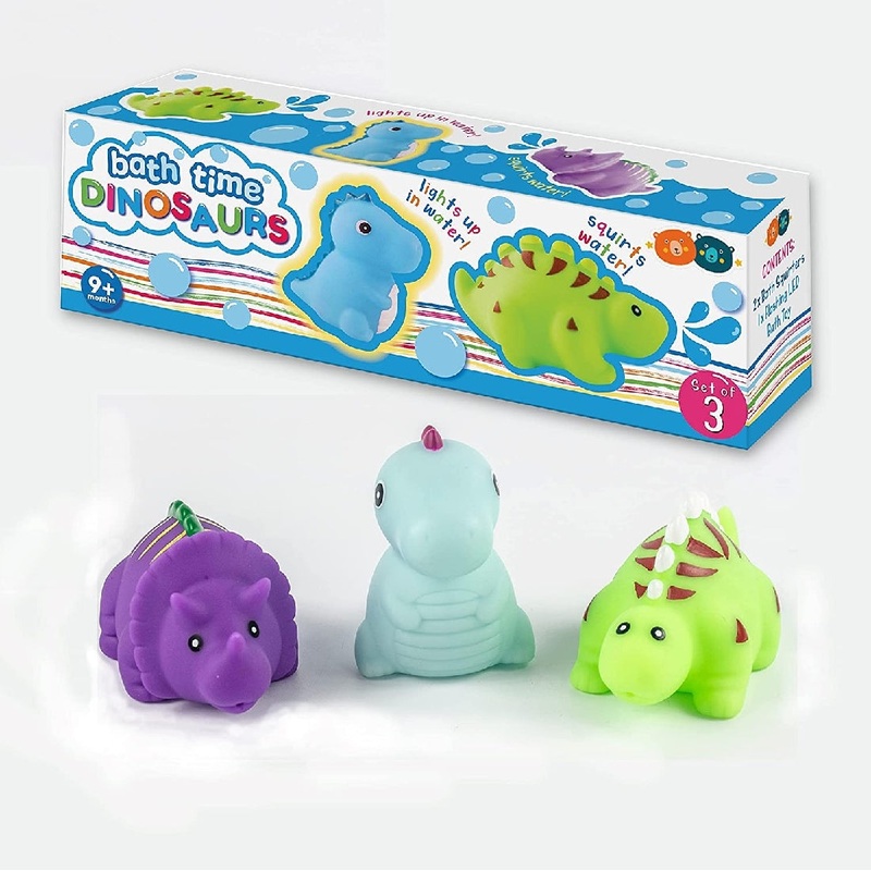 Bath Time Squirter & Led Dinosaur