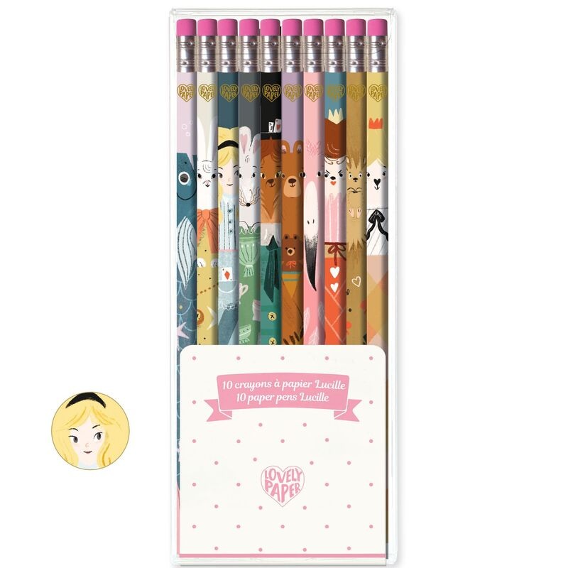 Lovely Paper 10 Pencils Lucille