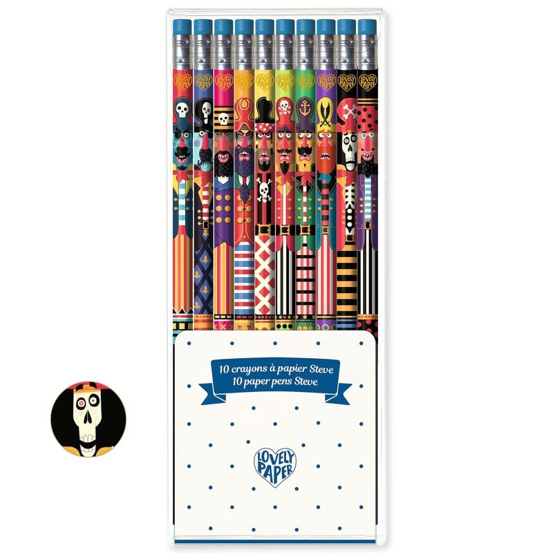 Lovely Paper 10 Pencils Steve