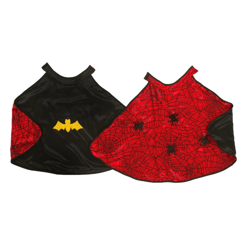 Gp Reversible Cape Spider & Bat Cape With Mask Size 4-6