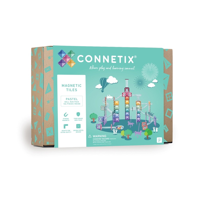 CONNETIX 106 Piece Pastel Marble Run