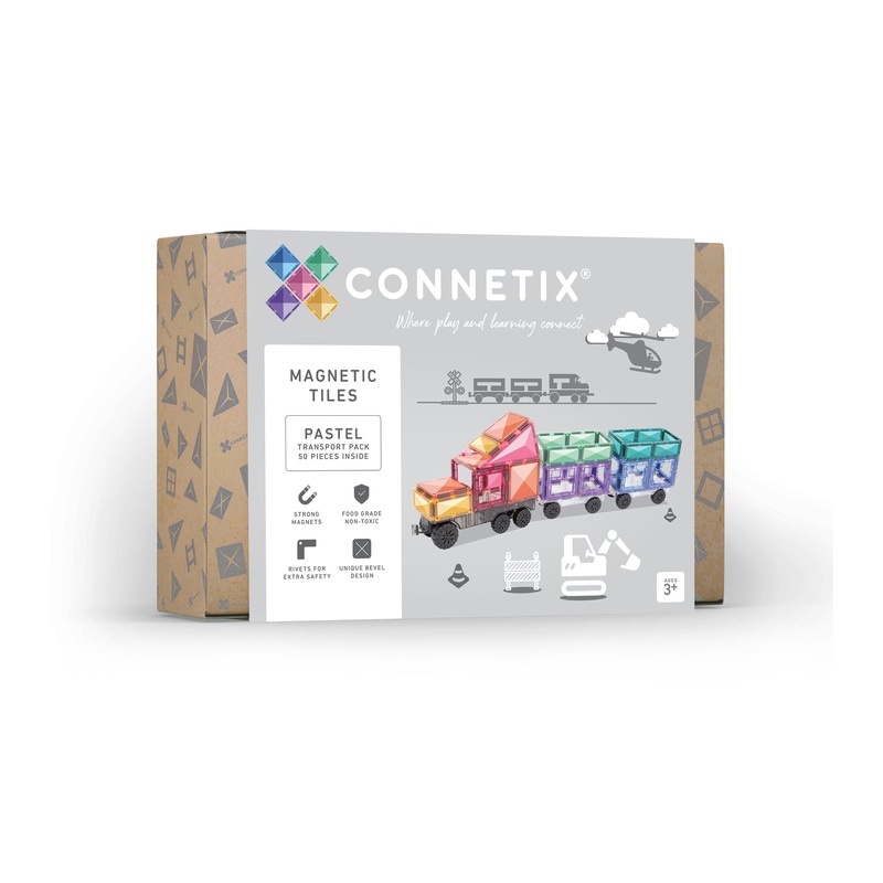 CONNETIX 50 Pce Pastel Transport Pack