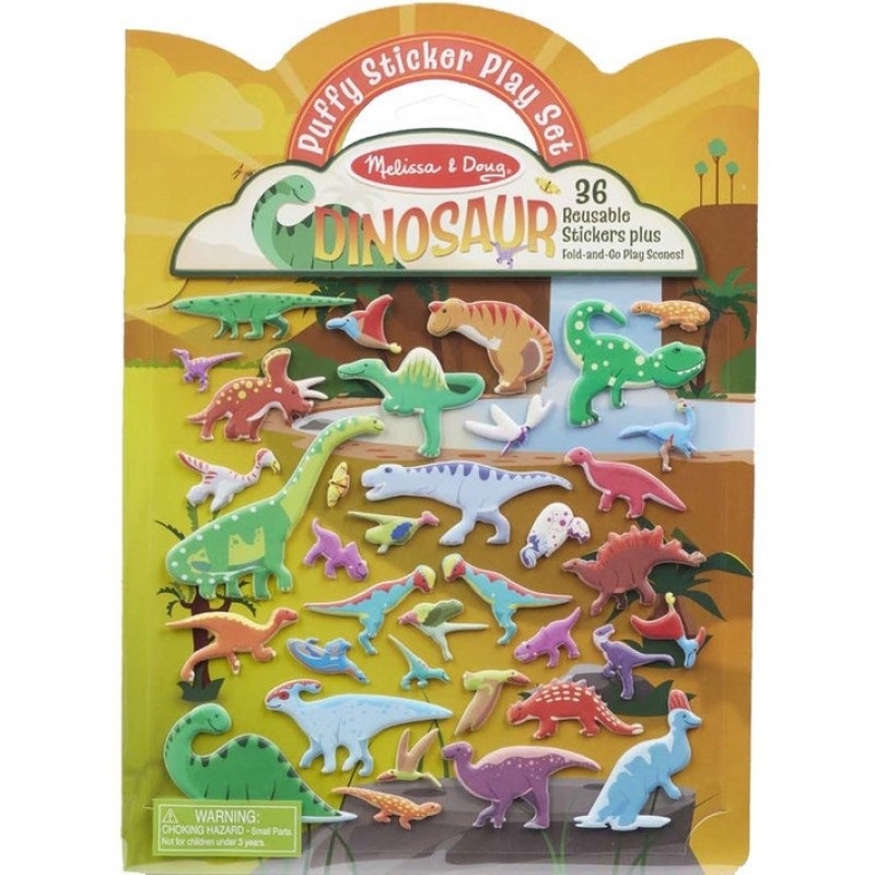 Reusable Puffy Stickers Dinosaur