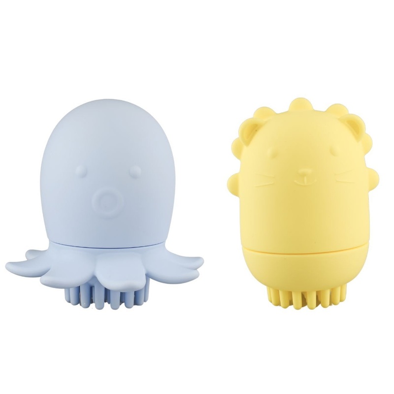 Silicone Animal Bath Shower Brush 2 Pces