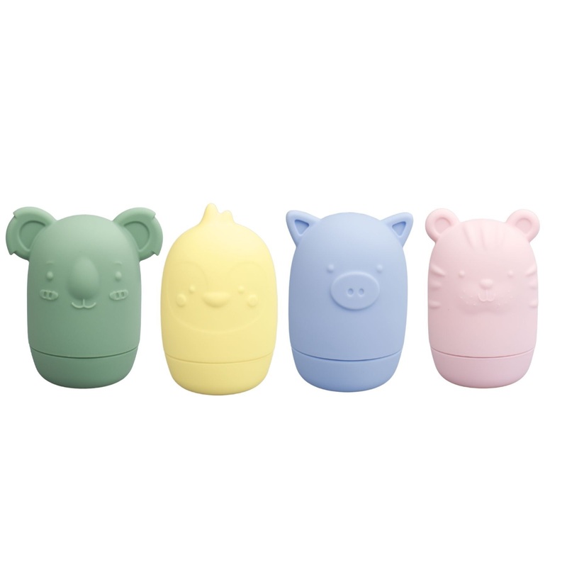 Silicone Animal Pourers Brave Beasts 4 Pces