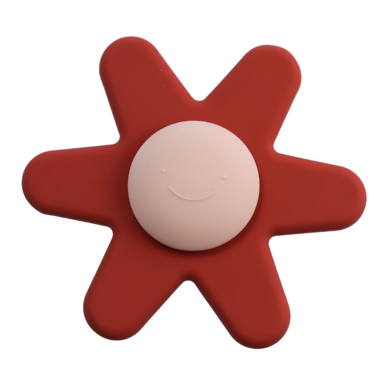 Silicone Daisy Spinner Red