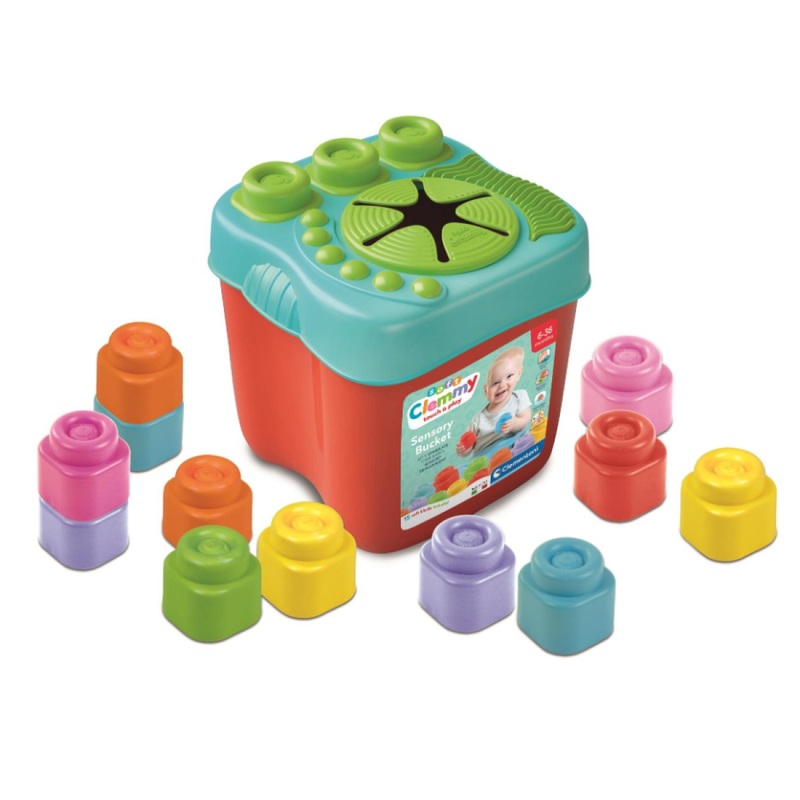 Clementoni Soft Clemmy Sensory Bucket 15 Pces