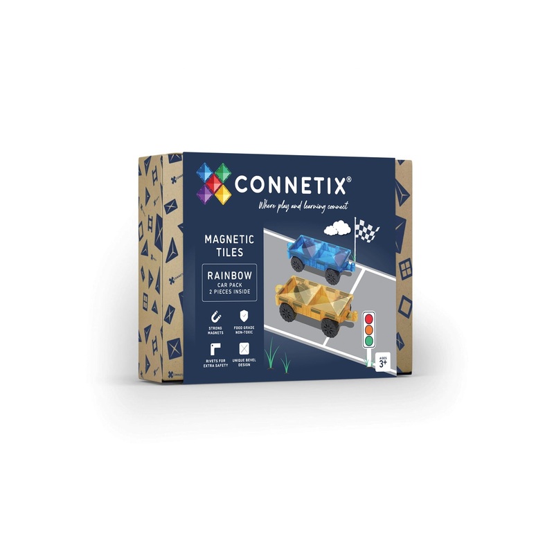 CONNETIX 2 Pce Rainbow Car Pack
