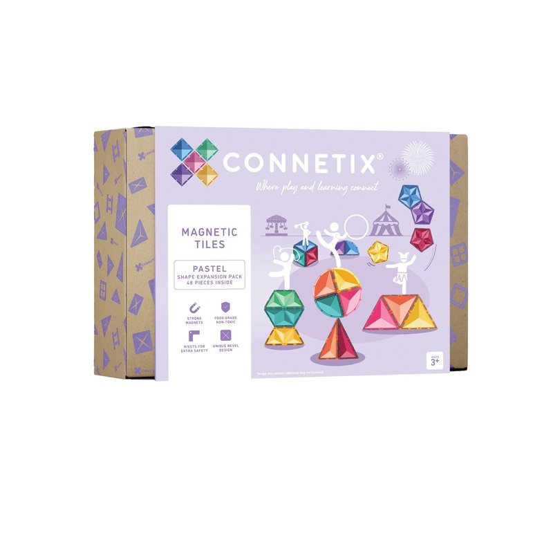 Connetix 48 Pce Pastel Shape Expansion