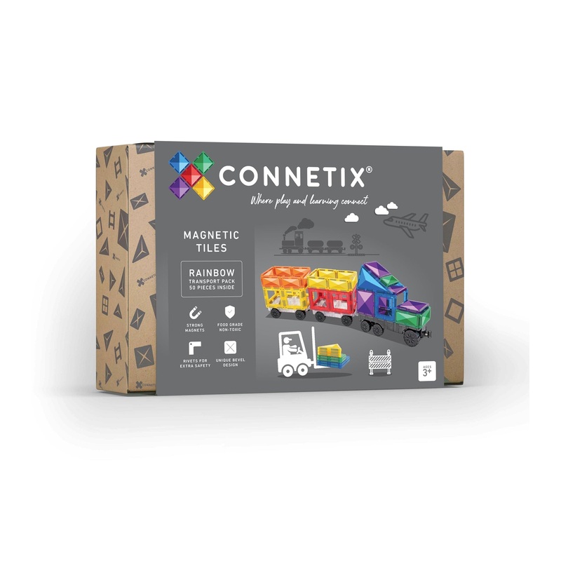 CONNETIX 50 Pce Rainbow Transport Pack
