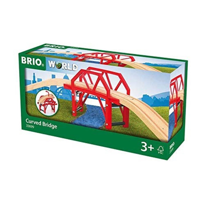 Brio Curved Bridge 4 Pcs 33699