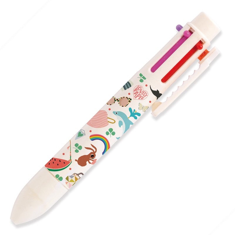 Lovely Paper Rainbow Pen 6 Colour Tinou