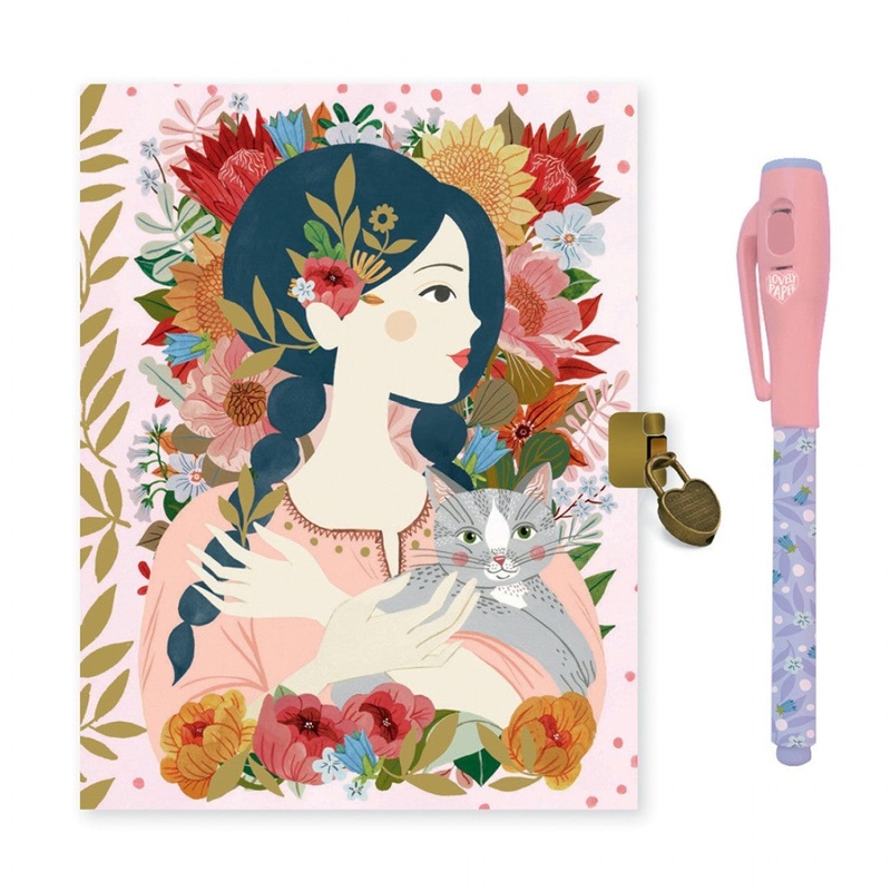 Lovely Paper Secret Notebook Pen Oana