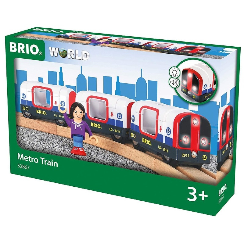 Brio Metro Train W Light Sound 4pc 33867