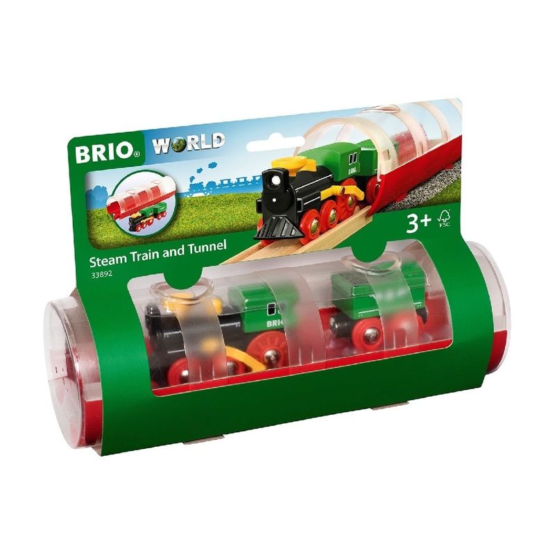 Brio Steam Train & Tunnel 3pcs 33892