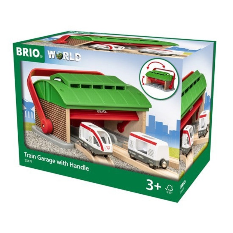 Brio Train Garage W Handle 3pce 33474