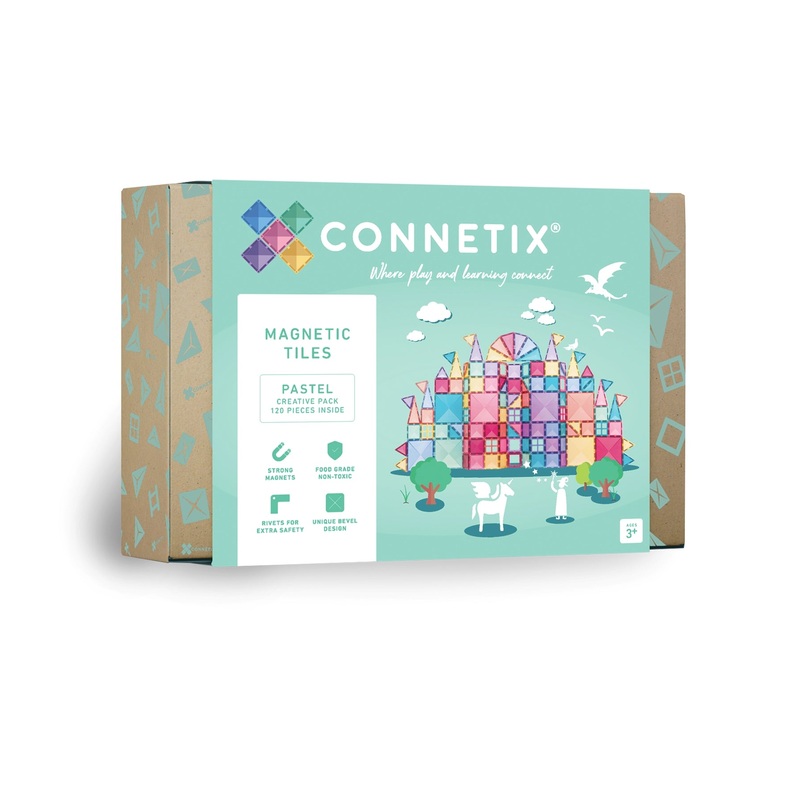 Connetix 120 Piece Pastel Creative Pack