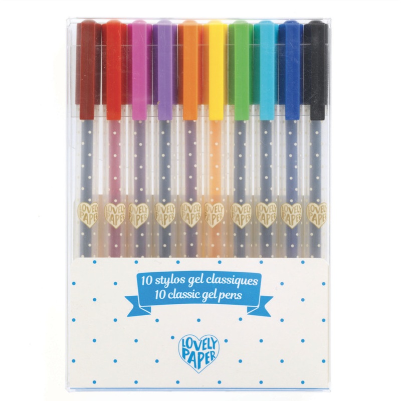 Lovely Paper 10 Classic Gel Pens