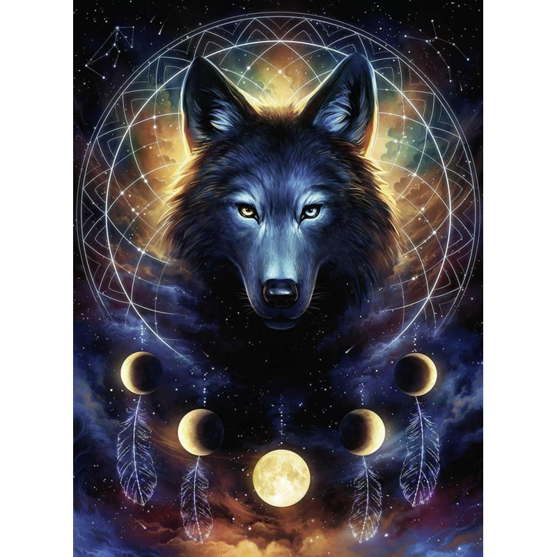 Lunar Wolf Puzzle 500 Pces