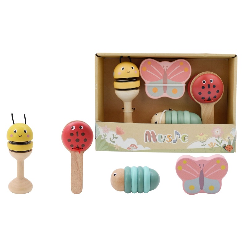 Spring Insect Music Set 4 Pce