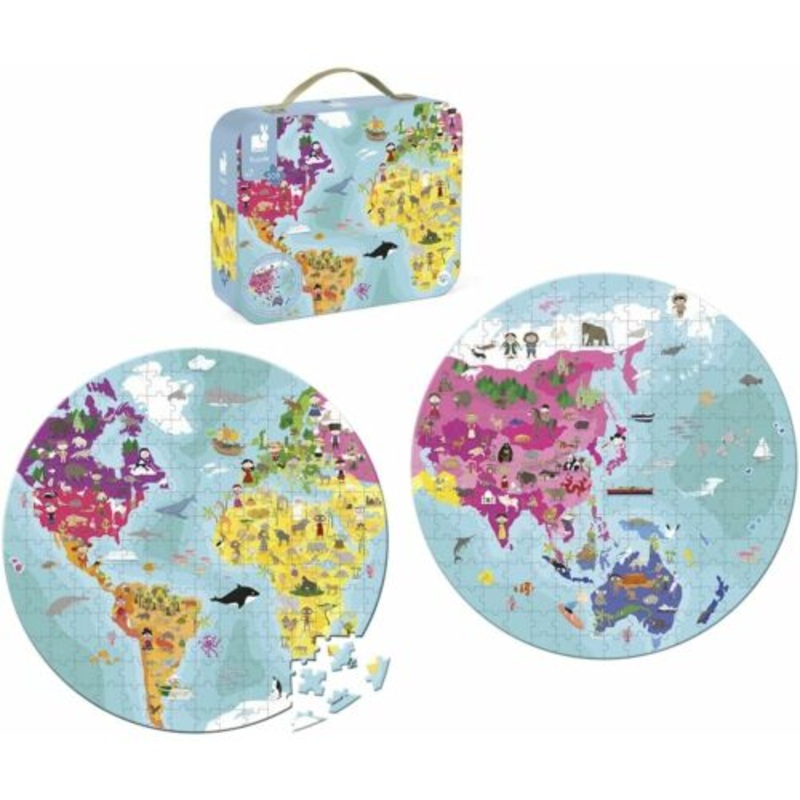 Janod World Round Puzzle