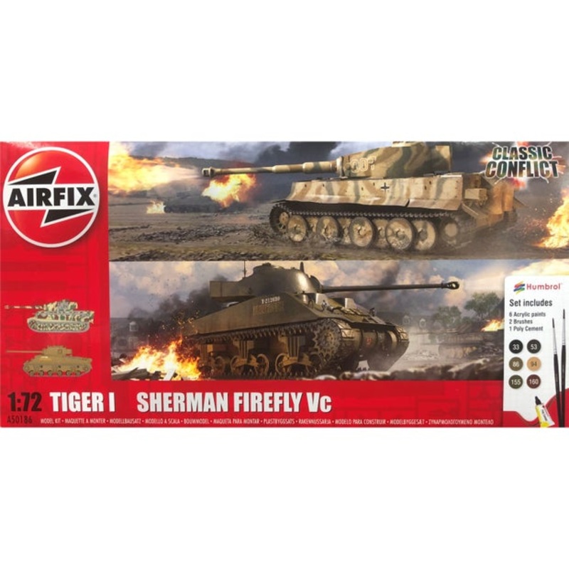 AFX Tiger vs Sherman Pack 1/72