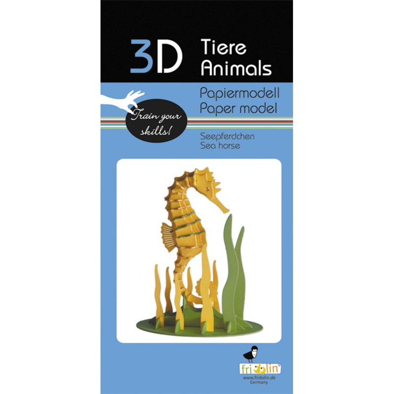 3D Paper Model Seahorse