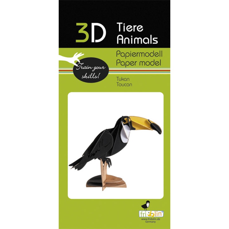 3D Paper Model Toucan