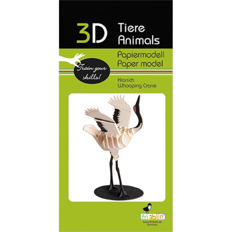 3D Paper Model Whooping Crane