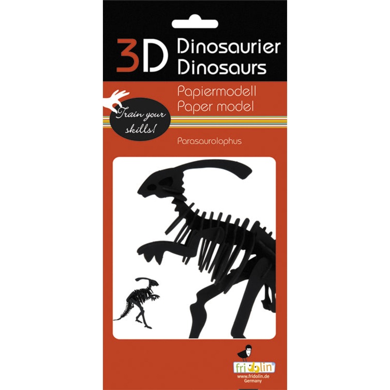 3D Paper Parasaurolophus