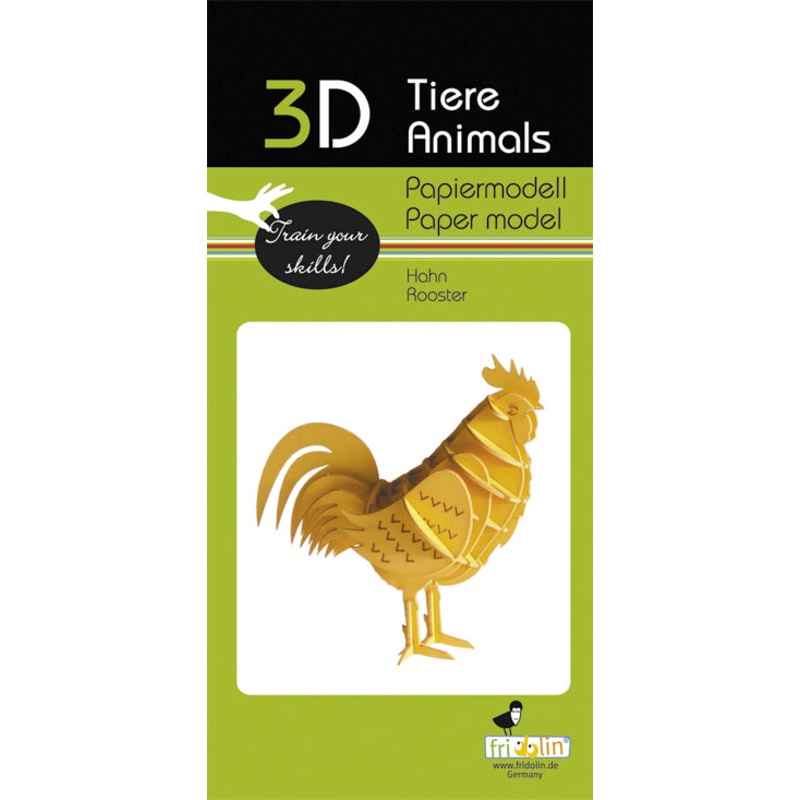 3D Paper Rooster